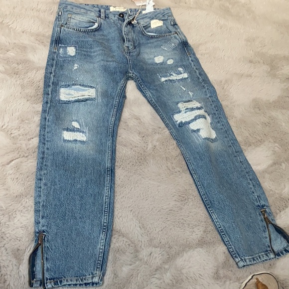 NWT distressed side zippers carrot fit size 30 men - Picture 9 of 9